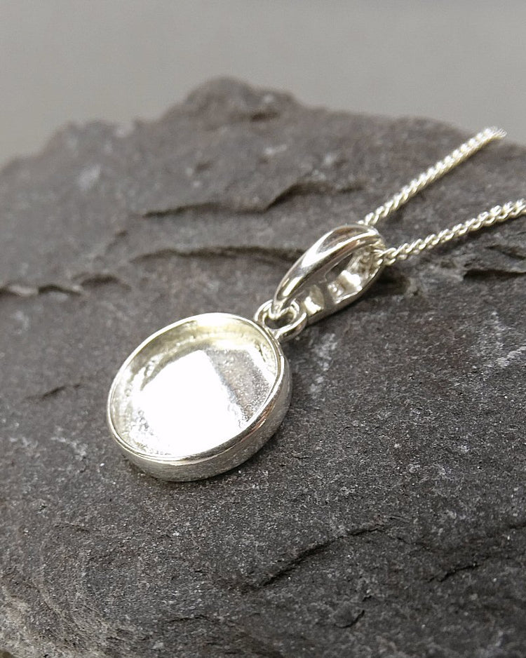 Silver 10mm Round Necklace - 0225S