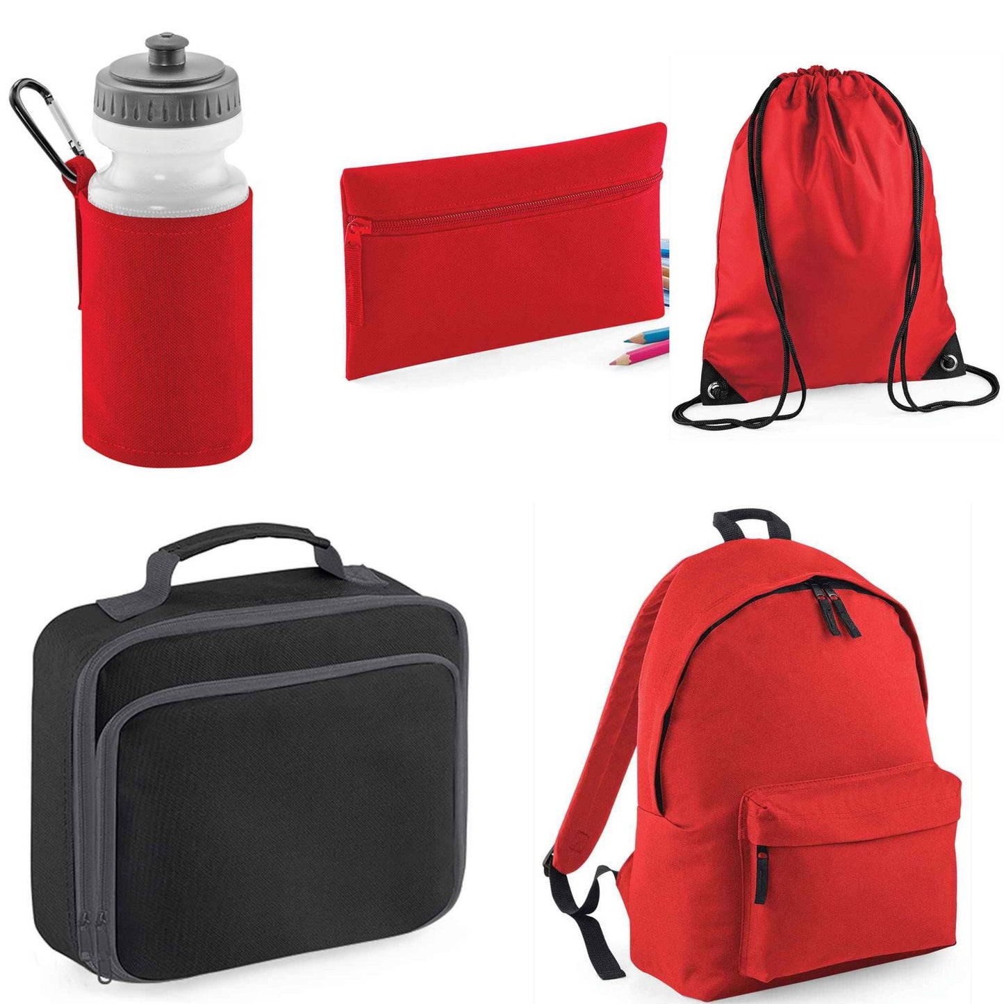 Toddler 9 Litre - Back to School 5 Piece Set - Initial and Name