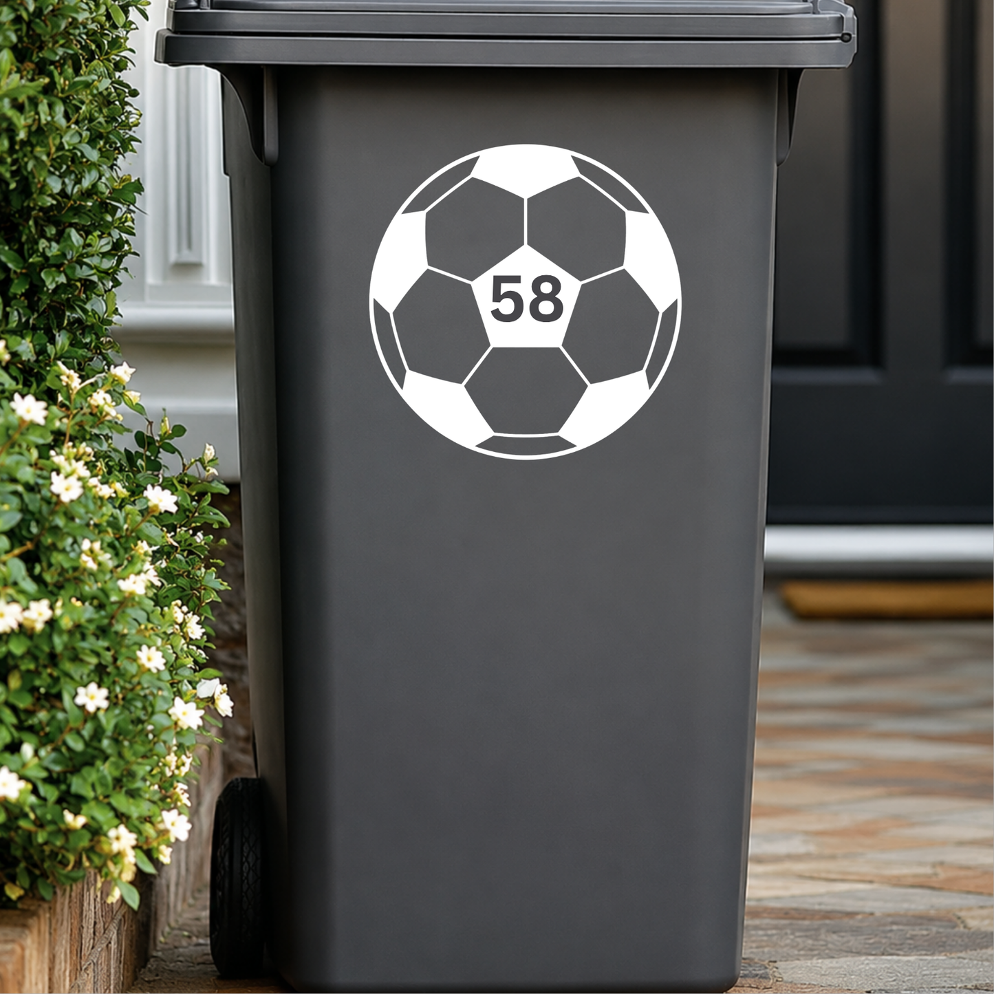 Football - Wheelie Bin Sticker