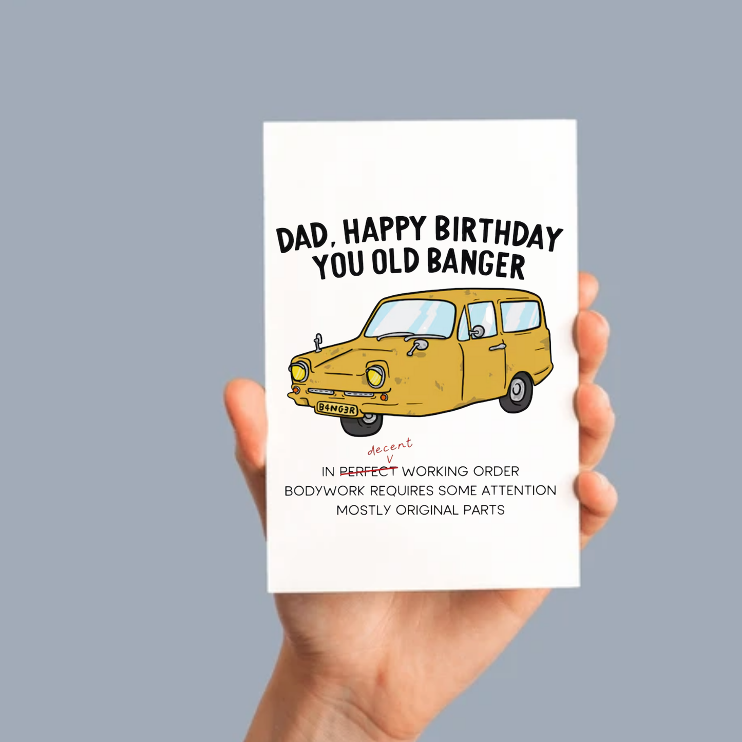 Dad You Old Banger/ Only fools and horses - Funny Birthday Card