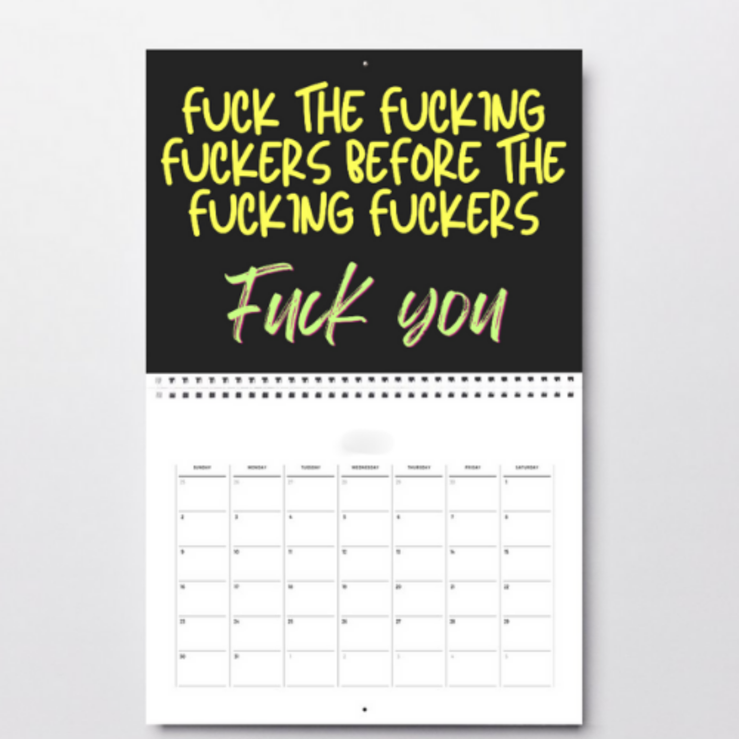 2026 Swearword Wall Calendar