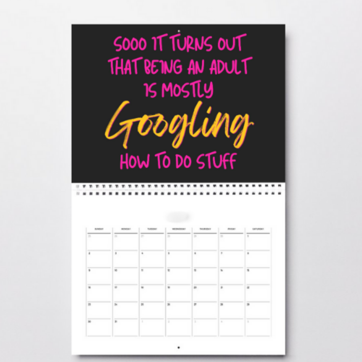 2026 Swearword Wall Calendar