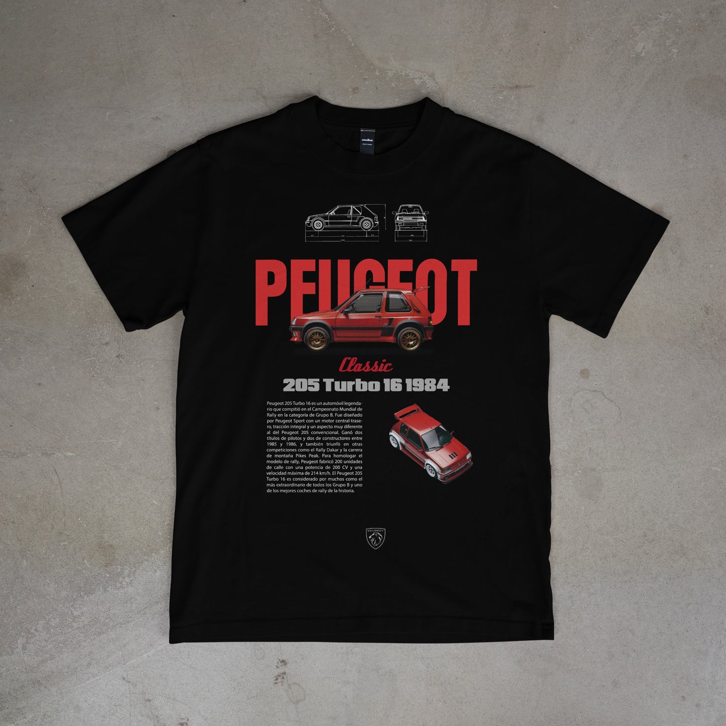 Peugeot 205 Turbo - Tee