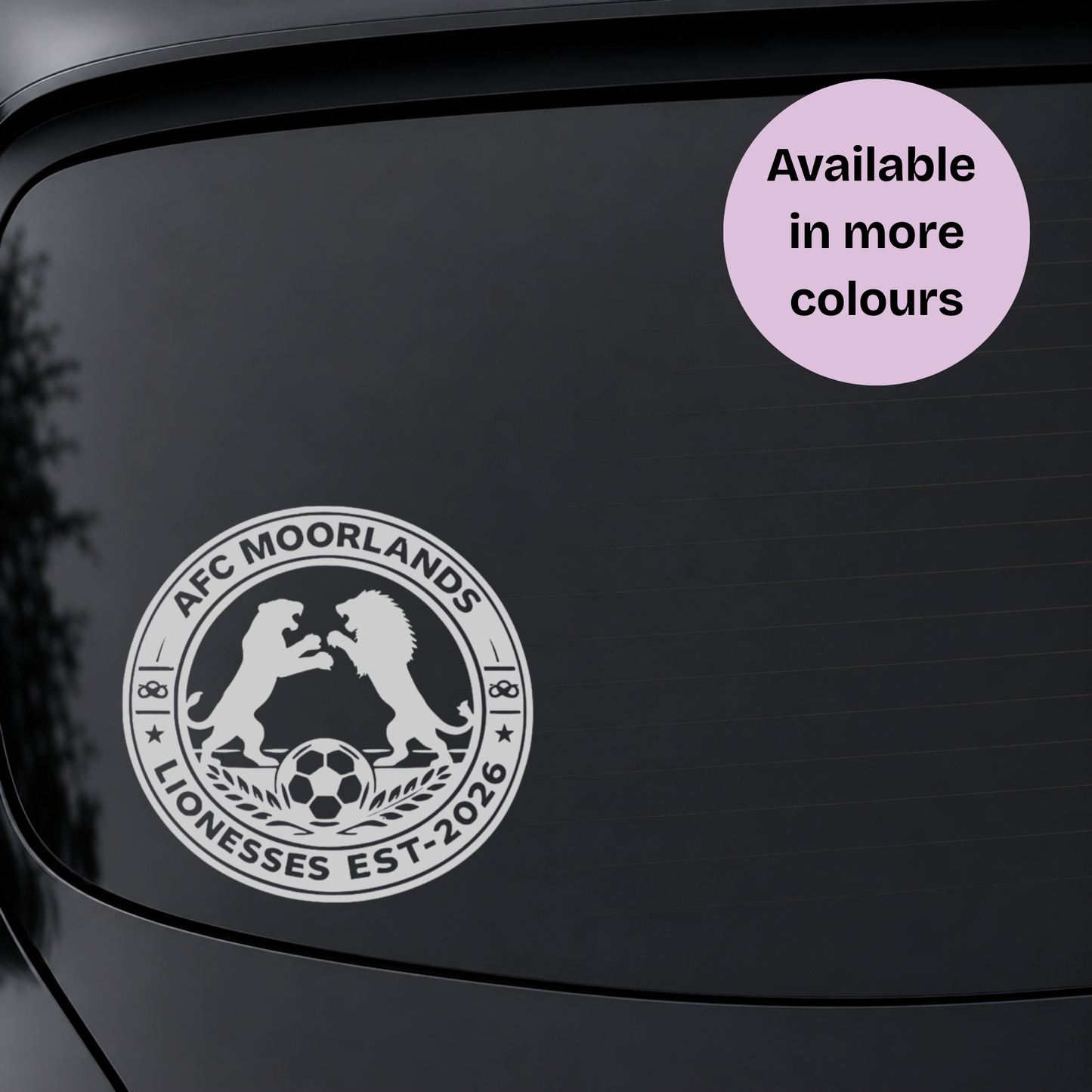 AFC Moorlands Lionesses - Vinyl Car Decal