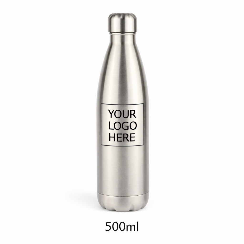 Water Bottle 500ml Tapered Steel