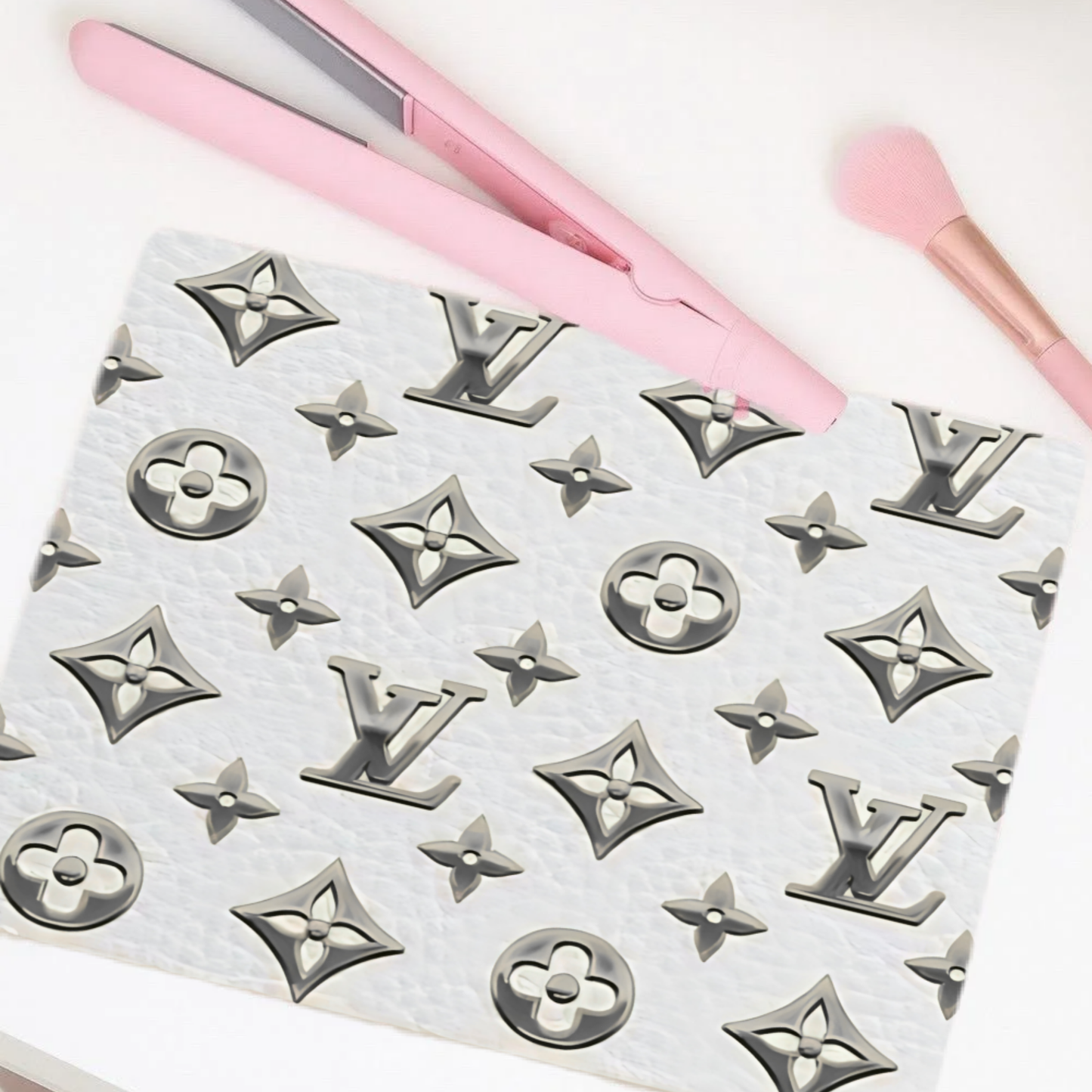 Glass Heat Proof Straightener Board - LV Silver