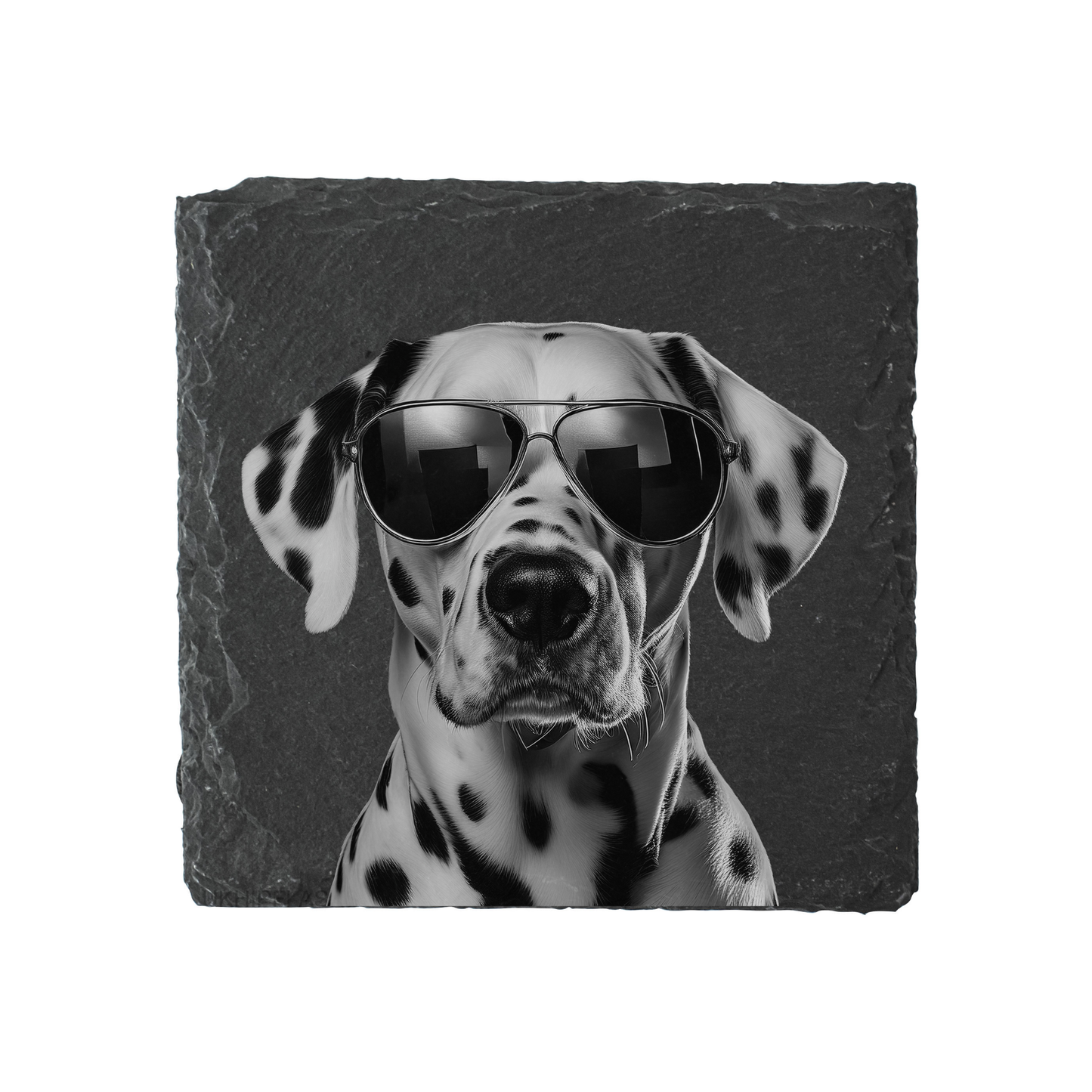 Dalmatian - Sunglasses - Engraved Slate Coaster