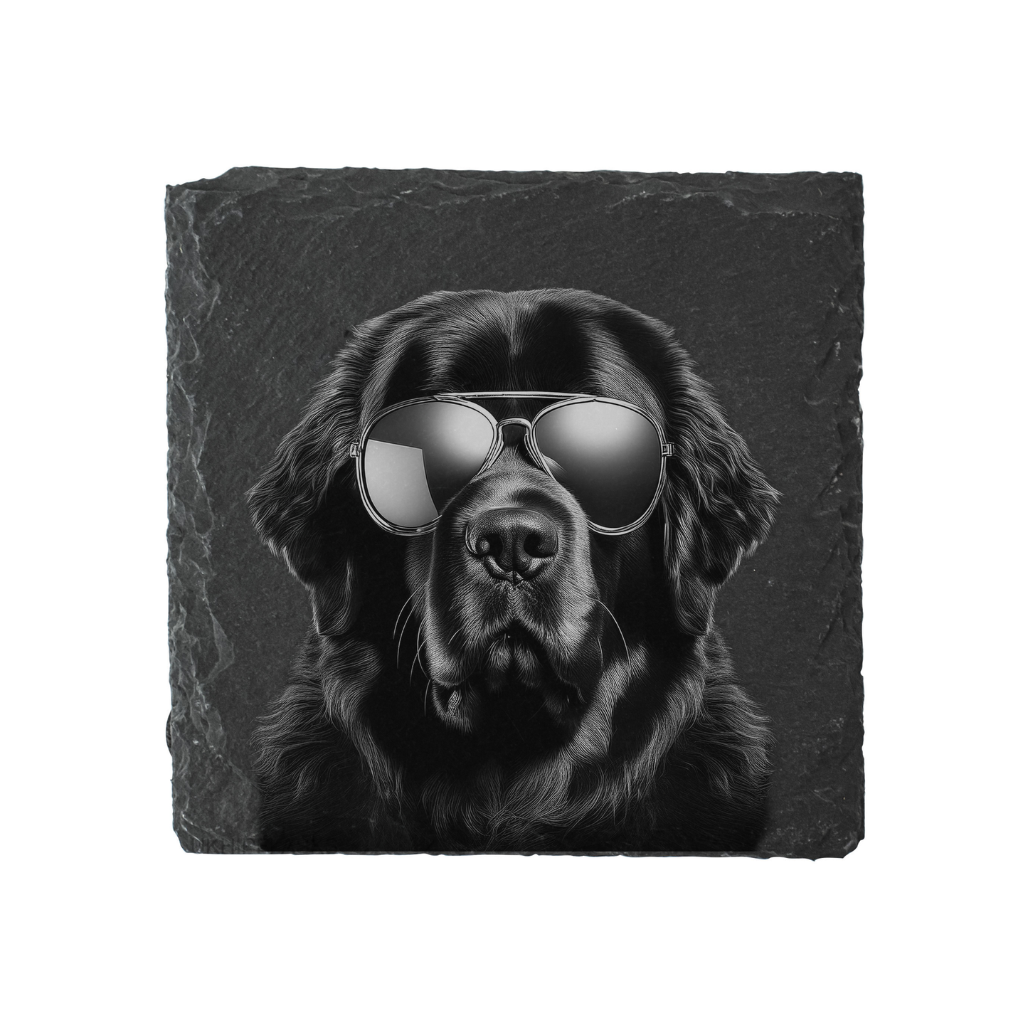 Newfoundland - Sunglasses - Engraved Slate Coaster