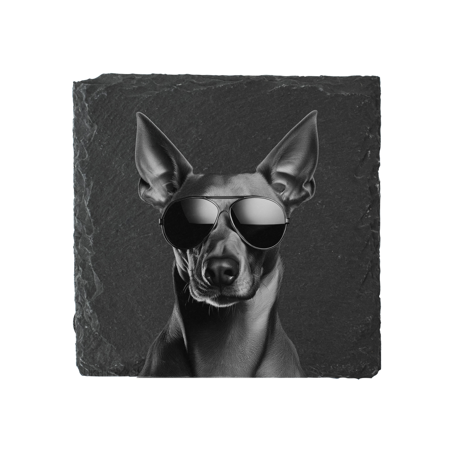 Pharaoh Hound - Sunglasses - Engraved Slate Coaster