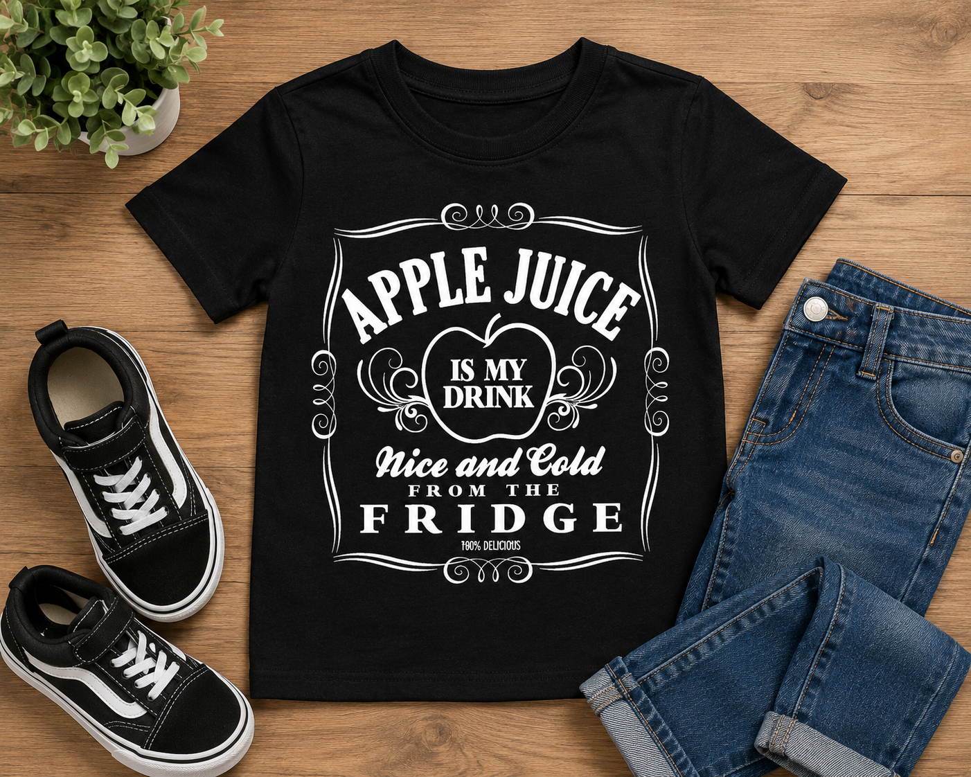 Apple Juice Is My Drink Kids T-Shirt