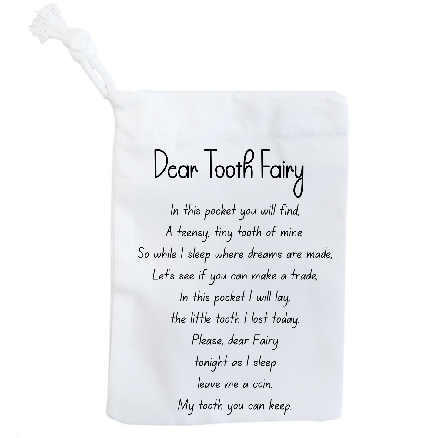 Personalised Tooth Fairy Bag