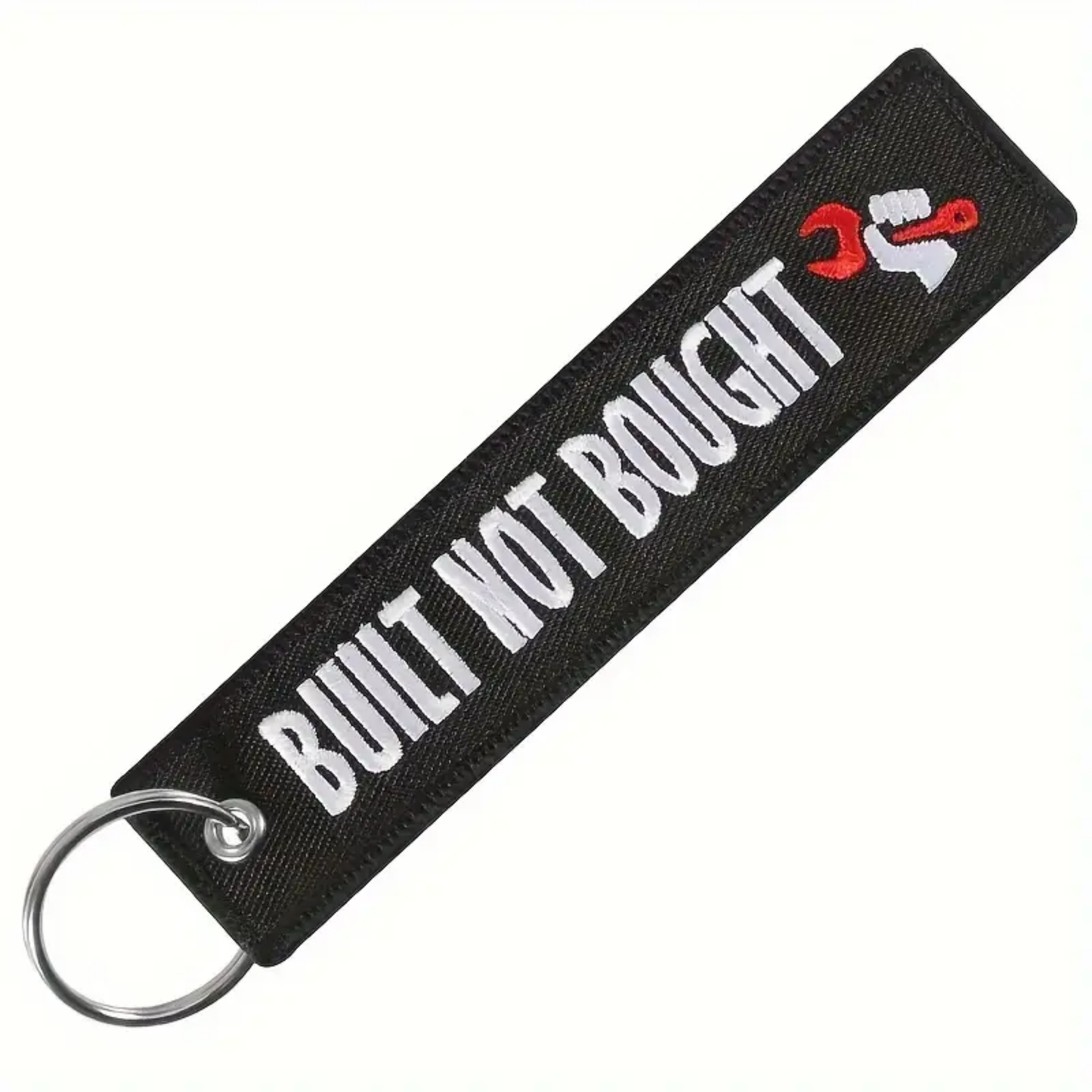 Built not Brought Embroidered Keyring