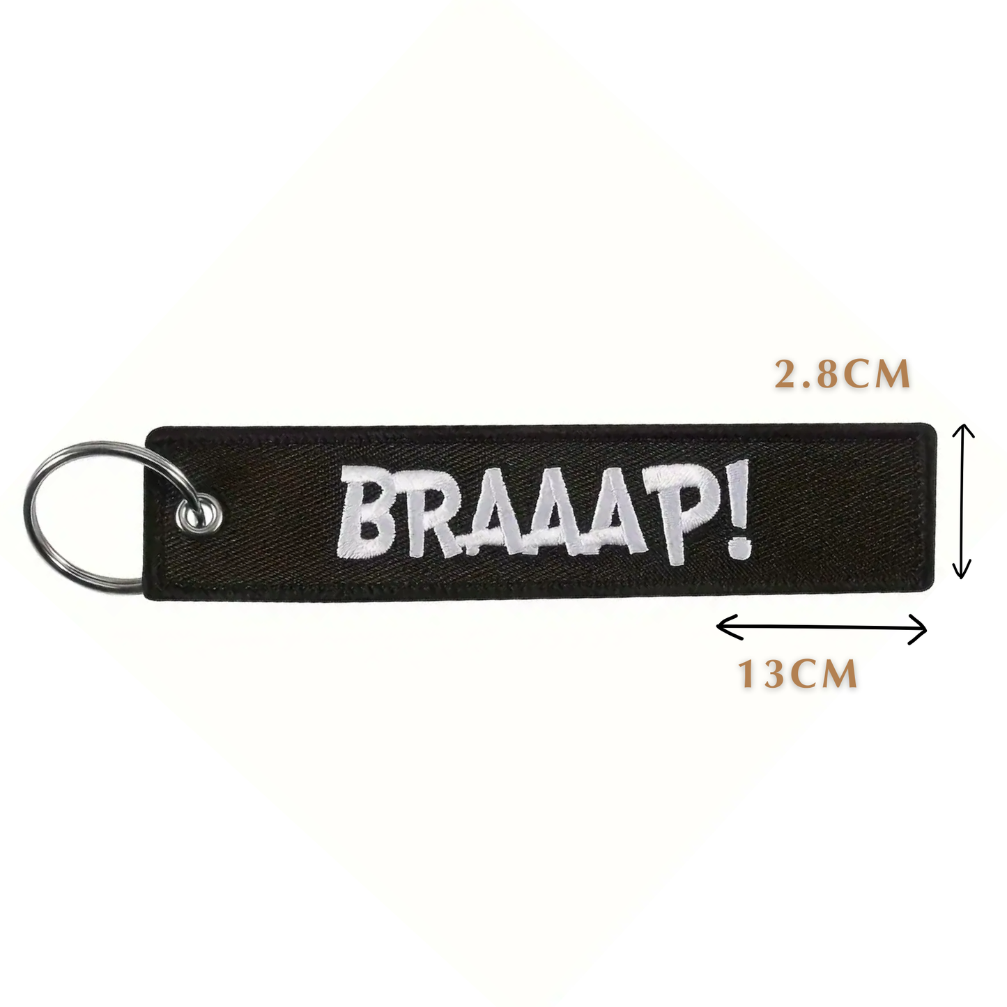 BRAAAP! Embroidered Keyring