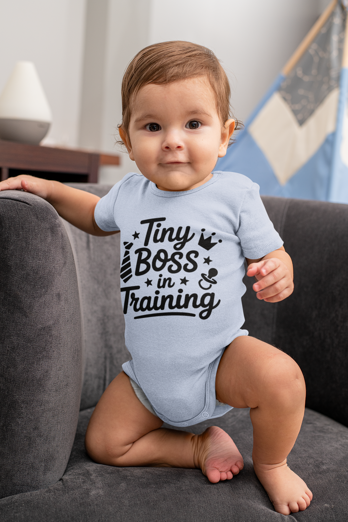Tiny Boss In Training Boys - Baby Vest