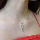 Modern Silver Necklace - 0003S