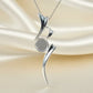 Modern Silver Necklace - 0003S