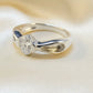 Stunning Silver Solitaire Ring  - 0016K