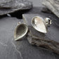 Silver Pear Shape Stud Earring - 0018S