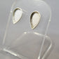 Silver Pear Shape Stud Earring - 0018S
