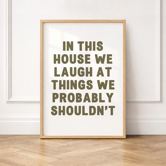 In this house - Print