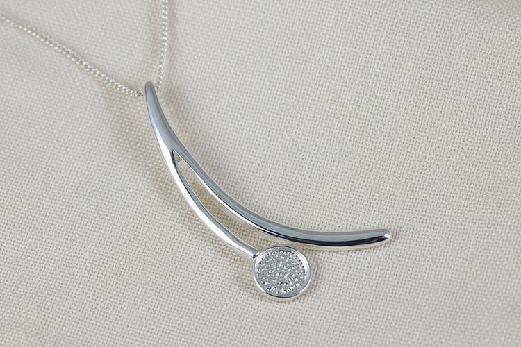 Silver Split Necklace - 0036S