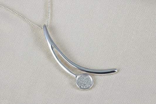 Silver Split Necklace - 0036S