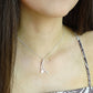 Silver Split Necklace - 0036S