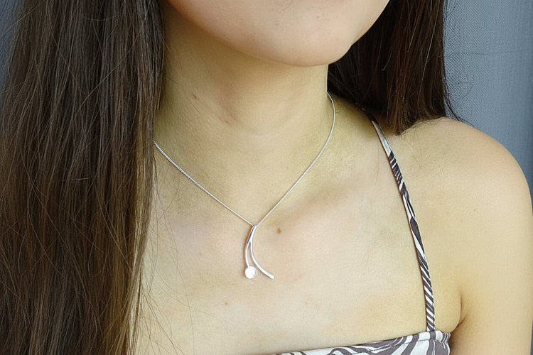 Silver Split Necklace - 0036S
