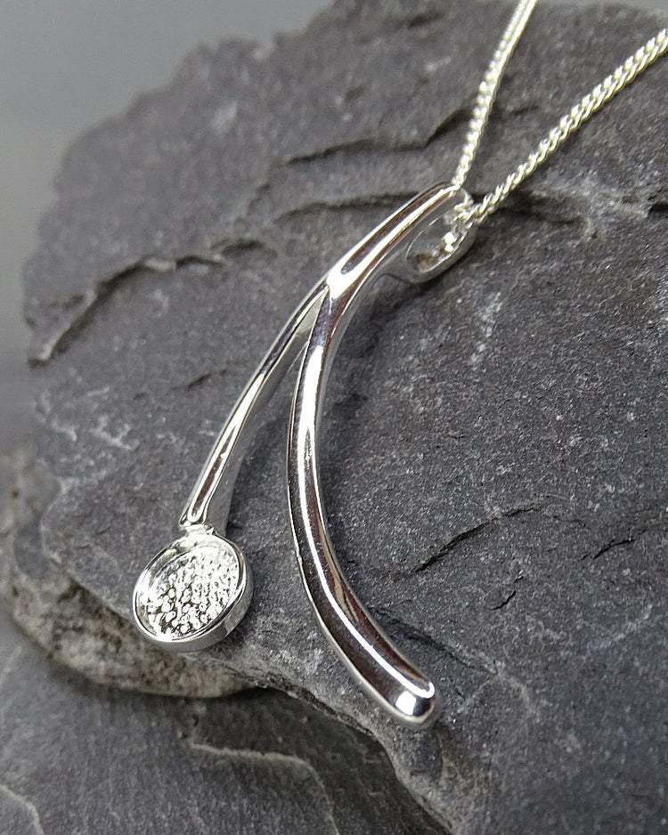 Silver Split Necklace - 0036S