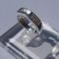 Silver Band Ring With Channel  - 0051M