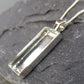 Silver Oblong Solid Back Pendant - 0057 (Perfect for hair or fur)