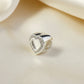 Stunning Solid Silver Heart Bangle Charm - 0061S