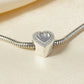 Stunning Solid Silver Heart Bangle Charm - 0061S