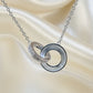 Stunning silver 925 double disc - 0007S