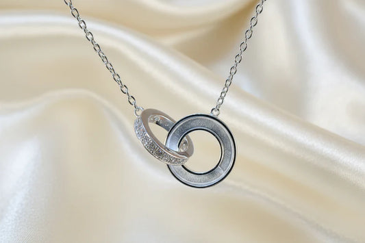Stunning silver 925 double disc - 0007S