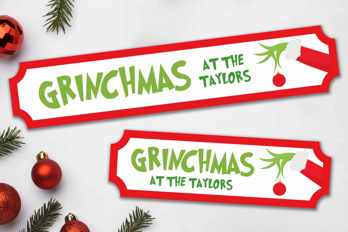 UV Printed Grinchmas Street Sign