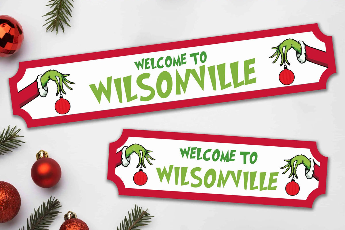 UV Printed Welcome to Whoville Street Sign