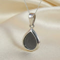 Teardrop Sterling Silver Memorial Pendant
