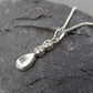 Silver Tear Drop Necklace - 0163S