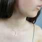 Silver Tear Drop Necklace - 0163S