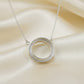 Silver Circle Of Life Necklace - 0164S