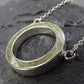 Silver Circle Of Life Necklace - 0164S