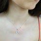 Stunning Silver Heart Necklace - 0173S