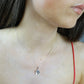 10x12 Silver Oval Solid Back Necklace - 0210S
