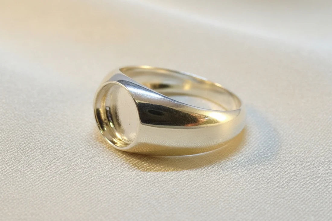 Gent Silver signet ring - 0213R