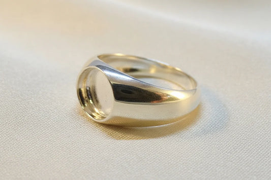 Gent Silver signet ring - 0213R