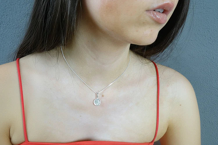 Silver 10mm Round Necklace - 0225S