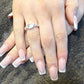Simple Solid Silver Oval Ring  - 0233L