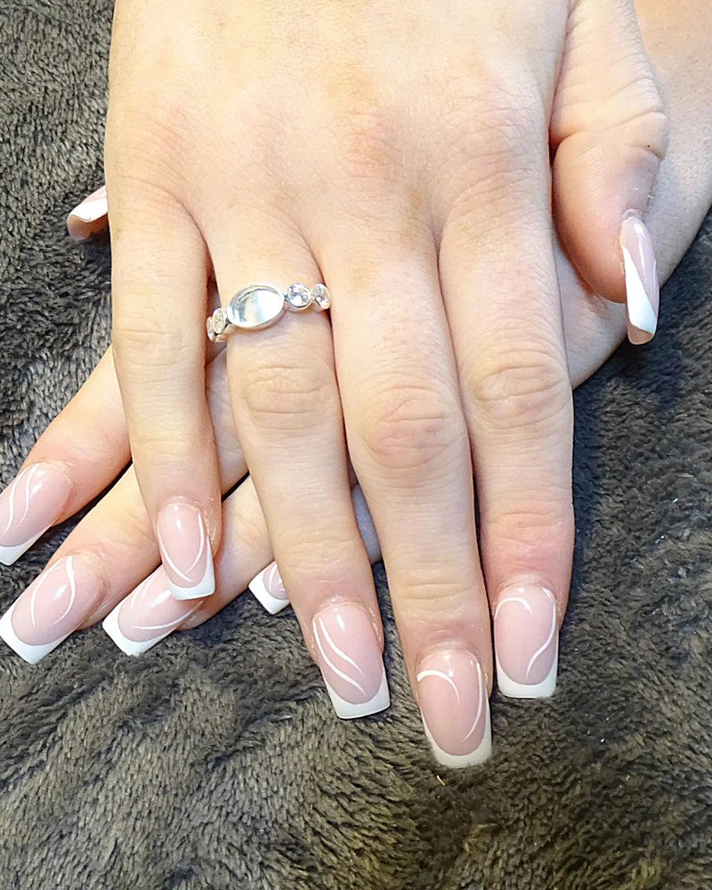 Simple Solid Silver Oval Ring  - 0233L