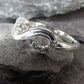 Solid silver cz infinity ring  - 0269SM